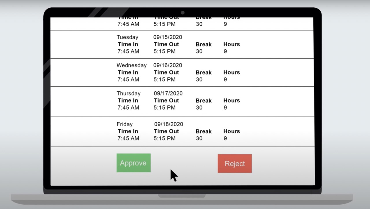Maxim Time Clock Login Page For  Time Card