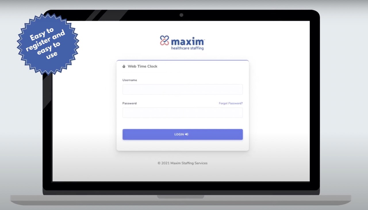 Maxim Time Clock Login Page For Web Time Card